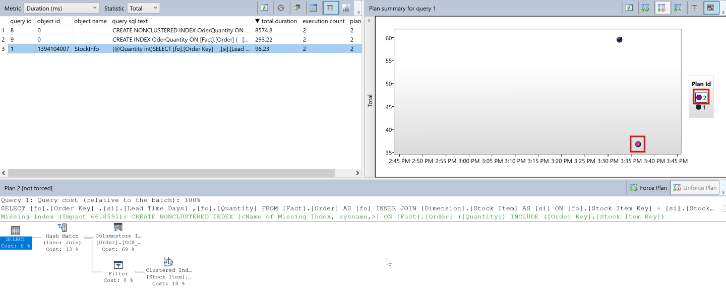 sql server - query store plan does not include... Query Store Fundamentals: Why my plan forcing has failed? – Deepthi ...